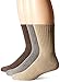 Dockers Men's 3 Pairs Enhanced and Soft Feel Cushion Crew Socks, Khaki Assorted, Shoe Size: 6-12