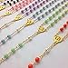 12 X Bulk Super Chic Mixed Color Rosary Necklace with Word for Baptism, First Communion/Religious Favor Gift Bag Included 19