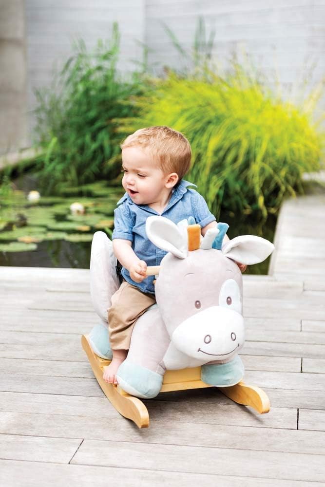 Nattou Rocking Animal for Children Tim The Horse, 10-36 Months, 63 x 33 x 46 cm, Beige, 498135, Horse Tim, 1 Stück (1er Pack) - Image 4