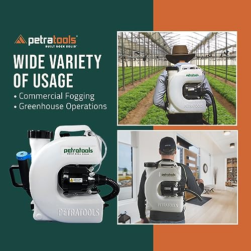 PetraTools Electric Fogger Machine, Mosquito Fogger Machine, Insect Fogger Backpack Sprayer
