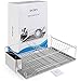INTEY Chrome Dish Rack, Dish Drainer, Dish Drying Rack for Kitchen, Metal Chrome