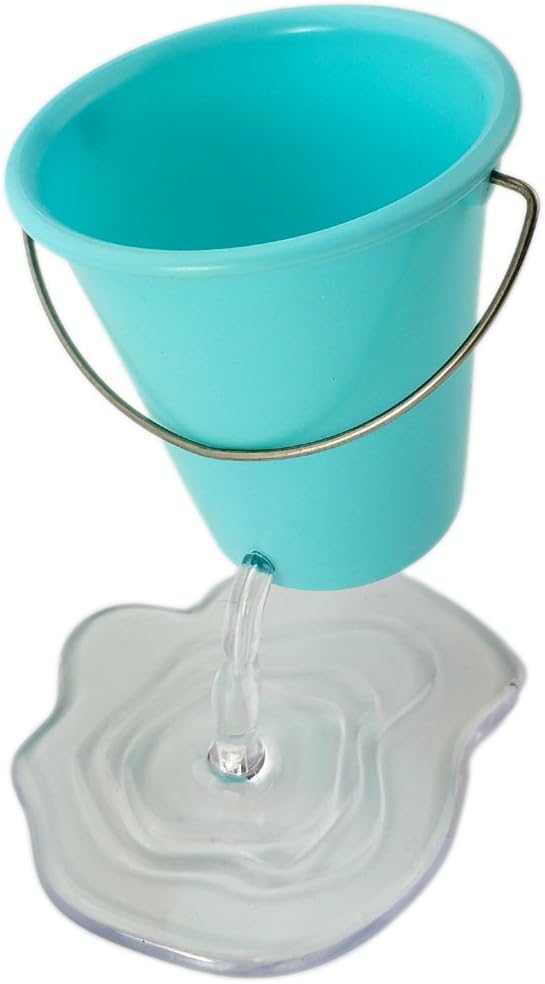 AITING Creative Pencil Holder, Design Floating Bucket Pen Case Container Desk Accessory Desk Bucket (Blue)