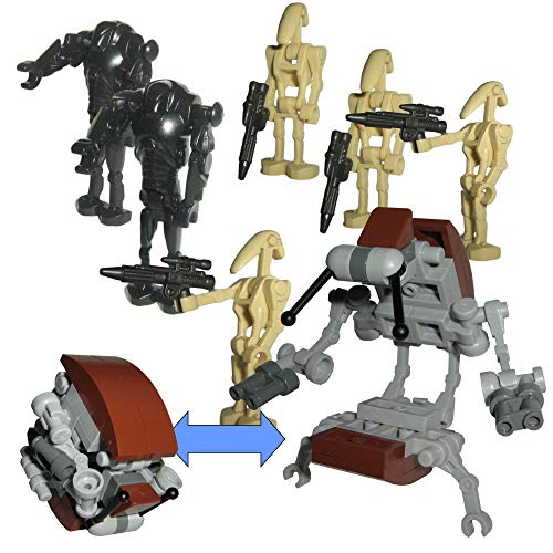 Custom Brick Design Kus Battle Pack V.1 mit Droideka, 4X B1 & 2X B2 Battle Droiden - modifizierte Figuren des bekannten…