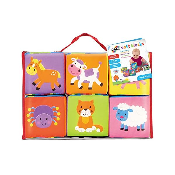 Galt-Toys-Soft-Blocks-Stacking-Toy-Ages-6-Months-Plus Galt Toys, Soft Blocks, Baby Sensory Toys for Ages 6 Months Plus