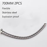 Heable Pack of 2 Kitchen Basin Monobloc Mixer Tap Connectors 700mm Tail view 2