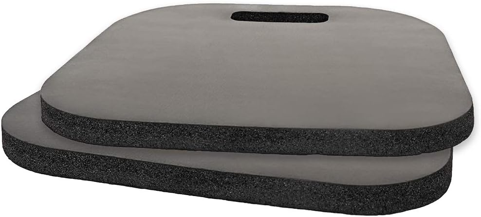 Firlar Memory Foam Seat Cushion with Carry Handle, 2Pack Sport Cushion Stadium Seat Garden Pad for Boat Stadiums Bleachers Chairs Seat
