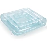 FUNBOY Clear Blue Chaise Connection Inflatable Drink Cooler | Connects Four FUNBOY Chaise Lounger Pool Floats, Floating Drink Holder, Perfect for Summer Pool Party