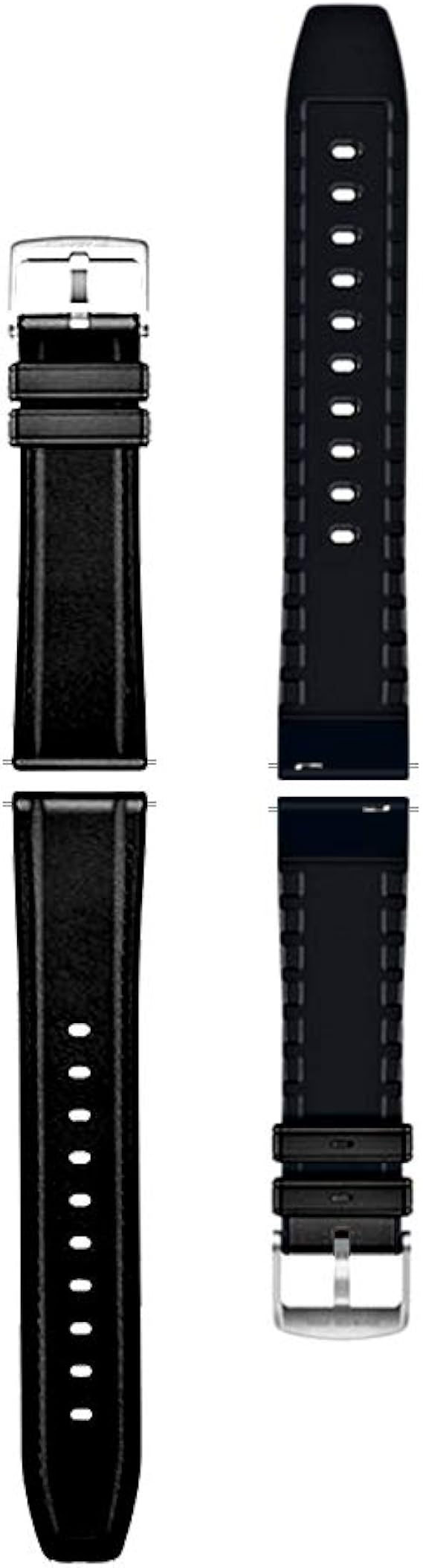 Amazon Co Jp 腕時計バンド 22mmクイックリリース交換可能腕時計バンド シリコン表面レザービジネスパーソナリティストラップ ツール なし交換が簡単 22mmブラック 腕時計