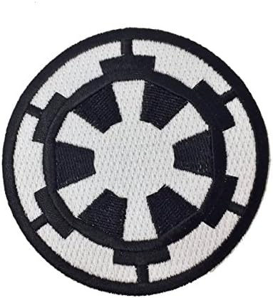 Galactic Empire Embroidered Iron on Patch. Size 75mm in Diameter.