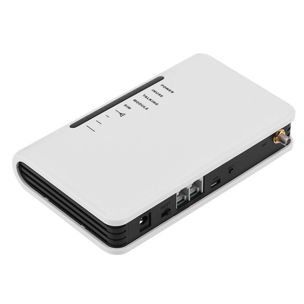 Sutinna GSM Gateways, Wireless To Wired Telephone Box Fixed Wireless Terminal Main Unit GSM 24-Hour Work Alarm Recorder 850/900/1800/1900MHz With LED Indicators(EU)