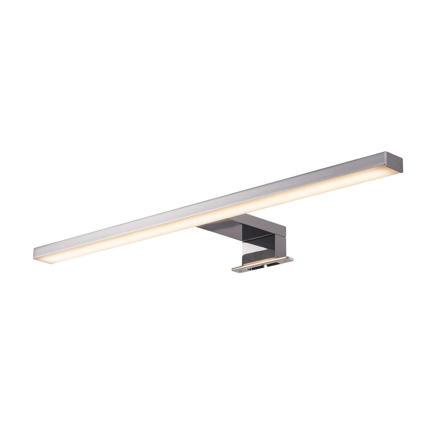 SLV Wall-Mounted Light Dorisa/Wall Lighting Inside, LED spot, Surface-Mounted Light, Wall-Mounted Light, Wall spot / IP44 4000K 6.6W 370lm Chrome 110 Degrees — image 1