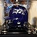 Better Display Cases Acrylic Mini - Miniature Football Helmet (not Full Size) Display Case with Mirror, Gold Risers and Black Base (A003-GR)