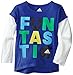 Adidas Little Girls' Long Sleeve Graphic Tee Shirt, Am Night Flash, 6