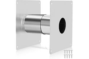 FANCAT 3.15" Thickening Stainless Steel Vent Wall Thimble,Suitable for Walls Ranging from 4.7 "to 7.0",for Indoor Gas Tankless Water Heater,Ideal for Home Heating and Bathroom Setups