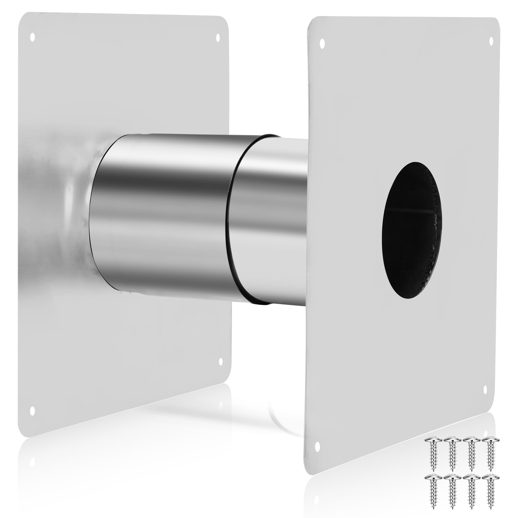 Photo 1 of 3.15" Thickening Stainless Steel Vent Wall Thimble,Suitable for Walls Ranging from 4.7 "to 7.0",for Indoor Gas Tankless Water Heater,Ideal for Home Heating and Bathroom Setups