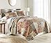 Chezmoi Collection Leslie 3-Piece Floral Patchwork Vintage Washed 100% Cotton Quilt Set, Queen