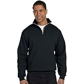 50/50 Blend Quarter-Zip Cadet Collar Sweatshirt by Jerzees