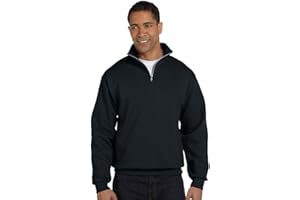50/50 Blend Quarter-Zip Cadet Collar Sweatshirt by Jerzees