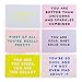 ban.do design Compliment Postcard Book - Assorted (66090)