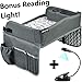 [2019 New] Premium Kids Travel Tray Bonus Reading Light Clip | Car Seat Activity Tray | Waterproof, Food & Snack Tray | Smartphone/Tablet/Cup Holder | Back Seat Organizer | Padded/Portable