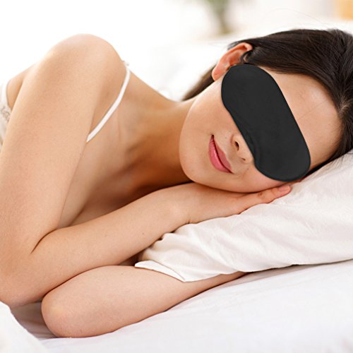 Amariver Eye Mask Shade Cover, 20 Pack Blindfold Travel Sleep Mask Night Sleeping Cover with Nose Pad, Light Guide Relax Cover Black - Thumbnail 6