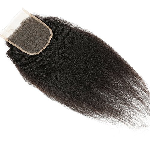 Vinsteen-hair-Kinky-Straight-Lace-Frontal-4x4-Free-Part-Closure-Natural-Color-100-Human-Hair-Brazilian-Virgin-Hair-12inch