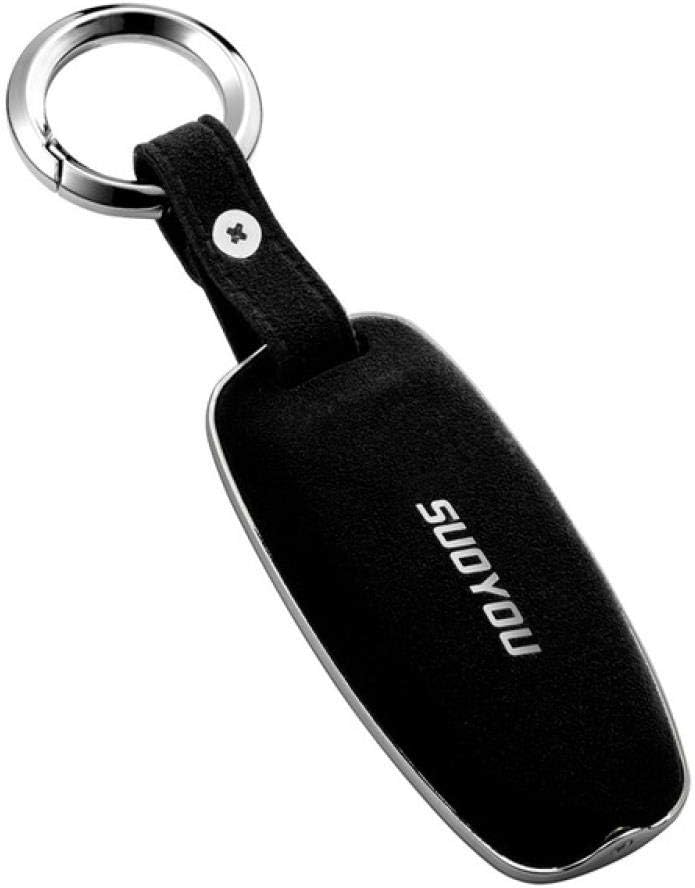 KQTRW Car Key Case For Audi A6L A7 A8 C8 Q8 D5 2018 2019 Smart Key Holder Shell Car Styling-In Key Case, D-Black