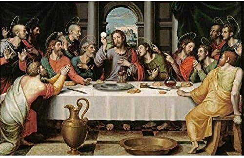 KUANGPT 1000 Wooden Puzzles -Adult Children's Toy Game - The Last Supper - Classic Creative Cartoon Casual Anime Puzzle Education