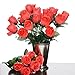 Efavormart 84 Artificial Buds Roses for DIY Wedding Bouquets Centerpieces Arrangements Party Home Decoration Supply - Coral
