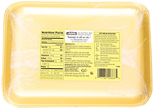 Johnsonville, Hot Italian Ground Sausage, 16 oz (Frozen) - Thumbnail 3