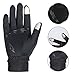 HiCool Winter Gloves, Touch Screen Gloves Thermal Cycling Gloves Driving Gloves for Men and Women (Black02, Medium)