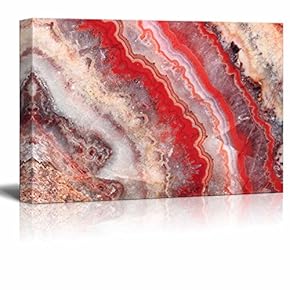 Canvas Wall Art - Abstract Agate Slice Pattern - Giclee Print Gallery Wrap Modern Home Art Ready to Hang - 12" x 18"