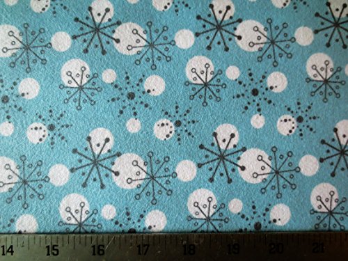 Artic Friends Blue With Snow Flakes Flannel Cotton Northcott Fabric F4411-61