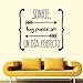 Kililaya Spanish Quote Word Pattern Living Room Bedroom Wall Sticker Home Family Decor Decal Art Graphic Wall Mural Wallpaper (DW0661)