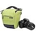 Evecase DSLR Camera Nylon Holster Case/Bag - Light Green for Canon SL2, SL1, T7i, T6, T6i, T6s, T5i, T5, T4i, T3i, T3, T2i, 77D, 80D, 70D, 60D and more Digital Cameras