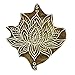 Wooden Textile Stamps Indian Lotus Decorative Border Painting Stamp PB2803A by Knitwit