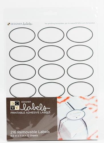 Die Cuts with A View Adhesive Label Extra-Black Ovals (216 pcs) ST-018-00015