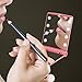 YUSONG Makeup Mirror, Compact Mirror Travel Folding with Lights, Portable Handheld Mini Pocket Purse Size Mirrors for Women (Pink)