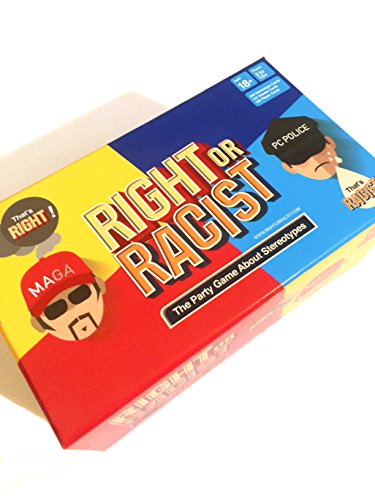 Right Or Racist - Hilarious Adult Party Drinking NSFW Game - Secret Santa Gift