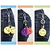 oobest 20 Pack Emoji Keychain, Emoji Mini Plush Pillows, Mini Emoji-Pop Plush Pillow Keychain, Keychain Decorations, Kids Party Supplies Favors