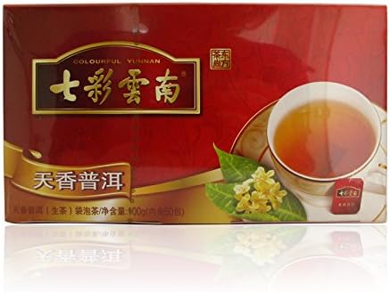 Tianxiang Puer Teabags 2g*50pcs Raw Pu-erh Tea Qicai Yunnan Chinese Puer Tea 100g