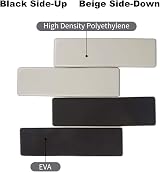 Ezprotekt 4 Pack 9x2.5 Rectangle Furniture Sliders for Carpet Moving view 5