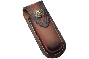 Leather Knife Cover Knife Sheath Belt Loop Knife Sheaths Pu Leather Safety Knife Pouch Holder for Outdoors Camping Fishing