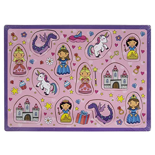 The Leonardo Collection LP62026 Little Stars Fairy Wooden Puzzle, 30x22x0.5cm, 12-Piece Puzzle for Children