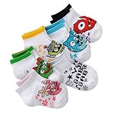Yo Gabba Gabba Mini Crew 6 Pair Socks 2T - 4T, White, Small