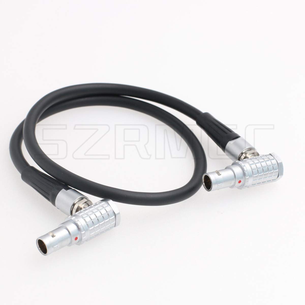 SZRMCC 0B 2 Pin Right Angle Male to 0B Right Angle Male Power Cable for ARRI Alexa Camera AUX 2 pin 12V to Teradek Bond Bolt Cube (Straight Cable)