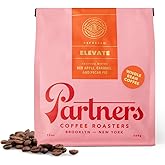 PARTNERS COFFEE ROASTERS - Whole Bean Coffee (Elevate - Espresso, Medium Roast) 12oz - Well-Balanced, Comfortable Espresso - 