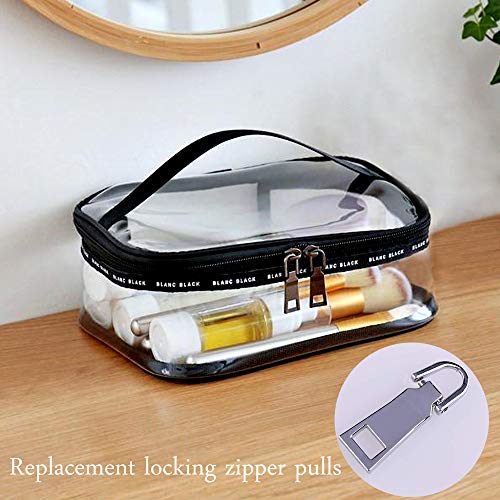 Anpatio Zipper Pulls Tab Replacement Matel Zip Fixers Locking Repair Tag for Backpack Boots Jacket Luggage Cloth Suitcase Coat Silver and Black (#3, 5) 20pcs