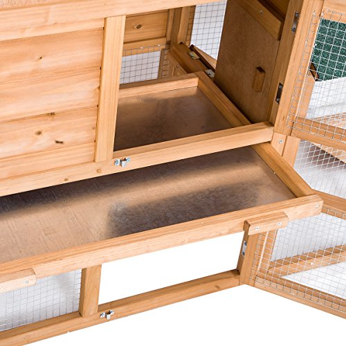 Купить Purlove Rabbit Hutch Wood House Pet Cage For Small Animals в