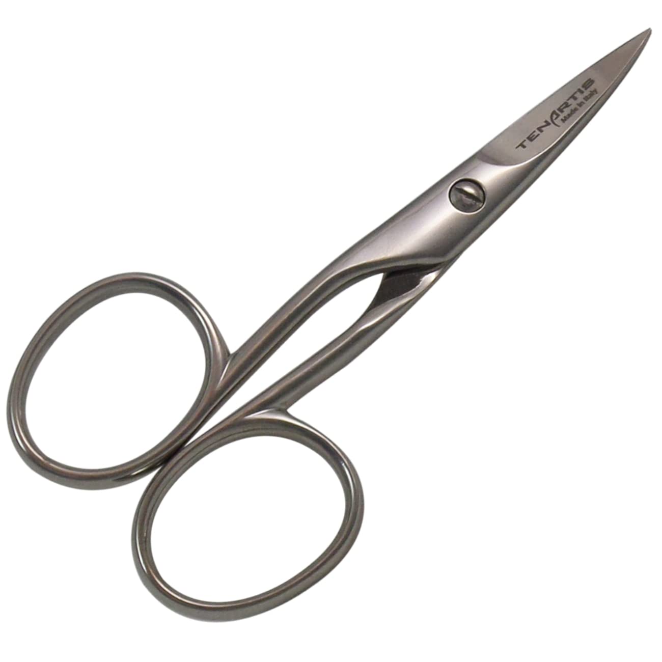 Tenartis 126 Nail Scissors for Left Hand, Curved - Made in Italy